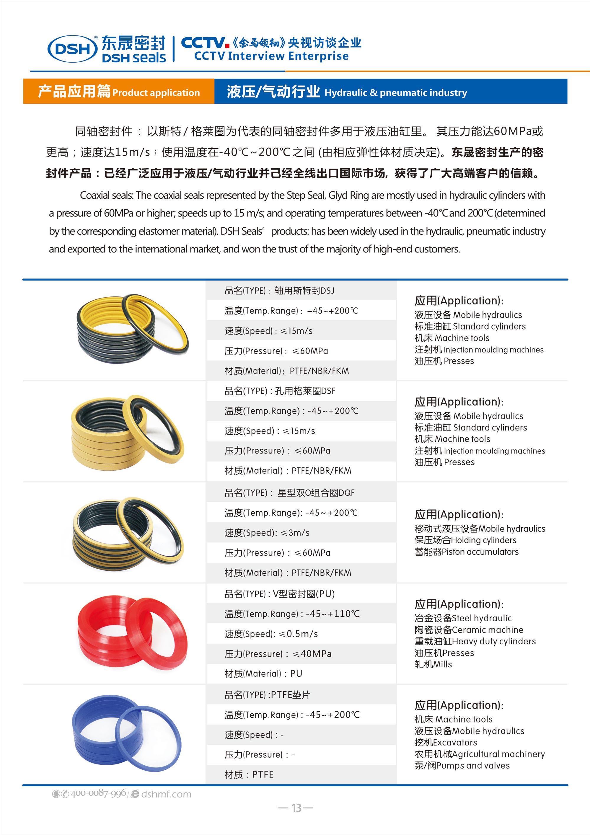 液壓、氣動(dòng)行業(yè)密封件廠 - 東晟密封生產(chǎn)液壓氣動(dòng)密封件產(chǎn)品：已經(jīng)廣泛應(yīng)用于液壓、氣動(dòng)行業(yè)并己經(jīng)全線出口國(guó)際市場(chǎng)。