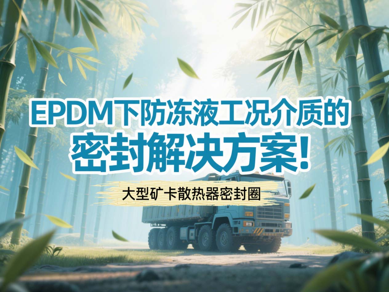 大型礦卡散熱器密封圈 ? EPDM下防凍液工況介質(zhì)的密封解決方案！