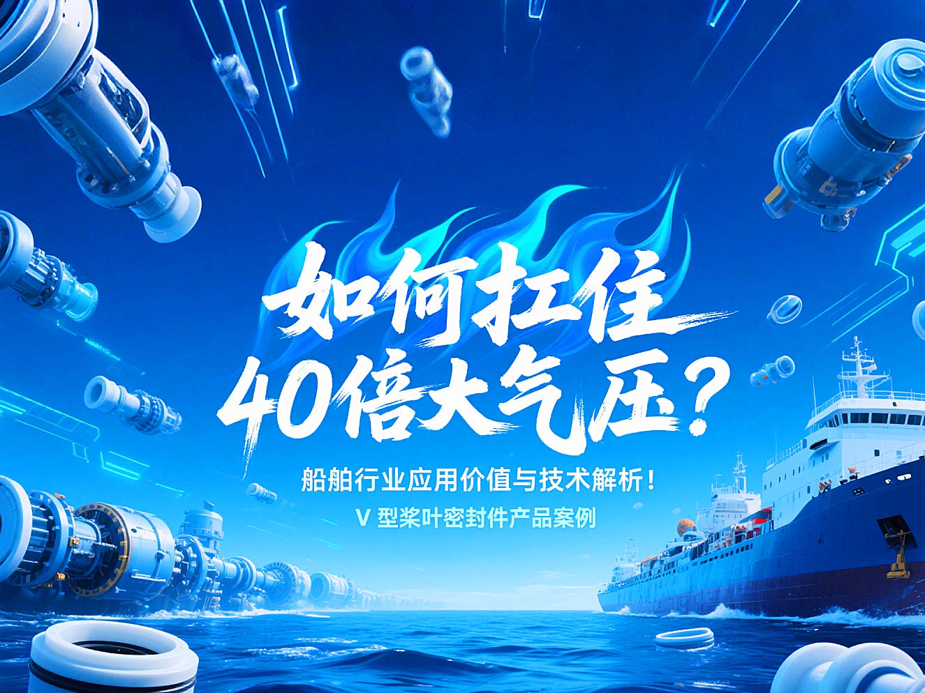 V型槳葉密封件 ?  如何扛住40倍大氣壓：船舶行業(yè)應用價值與技術解析！