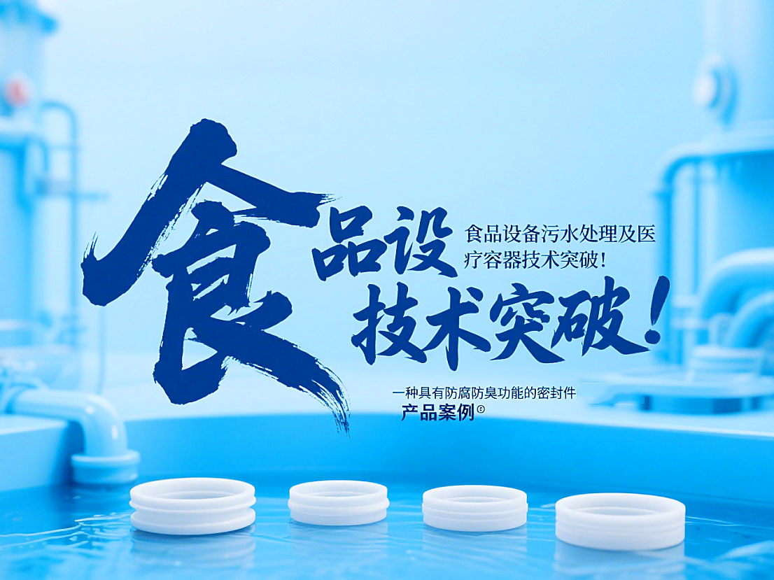 專利產(chǎn)品案例 ? 一種具有防腐防臭功能的密封件：食品設(shè)備污水處理及醫(yī)療容器技術(shù)突破！